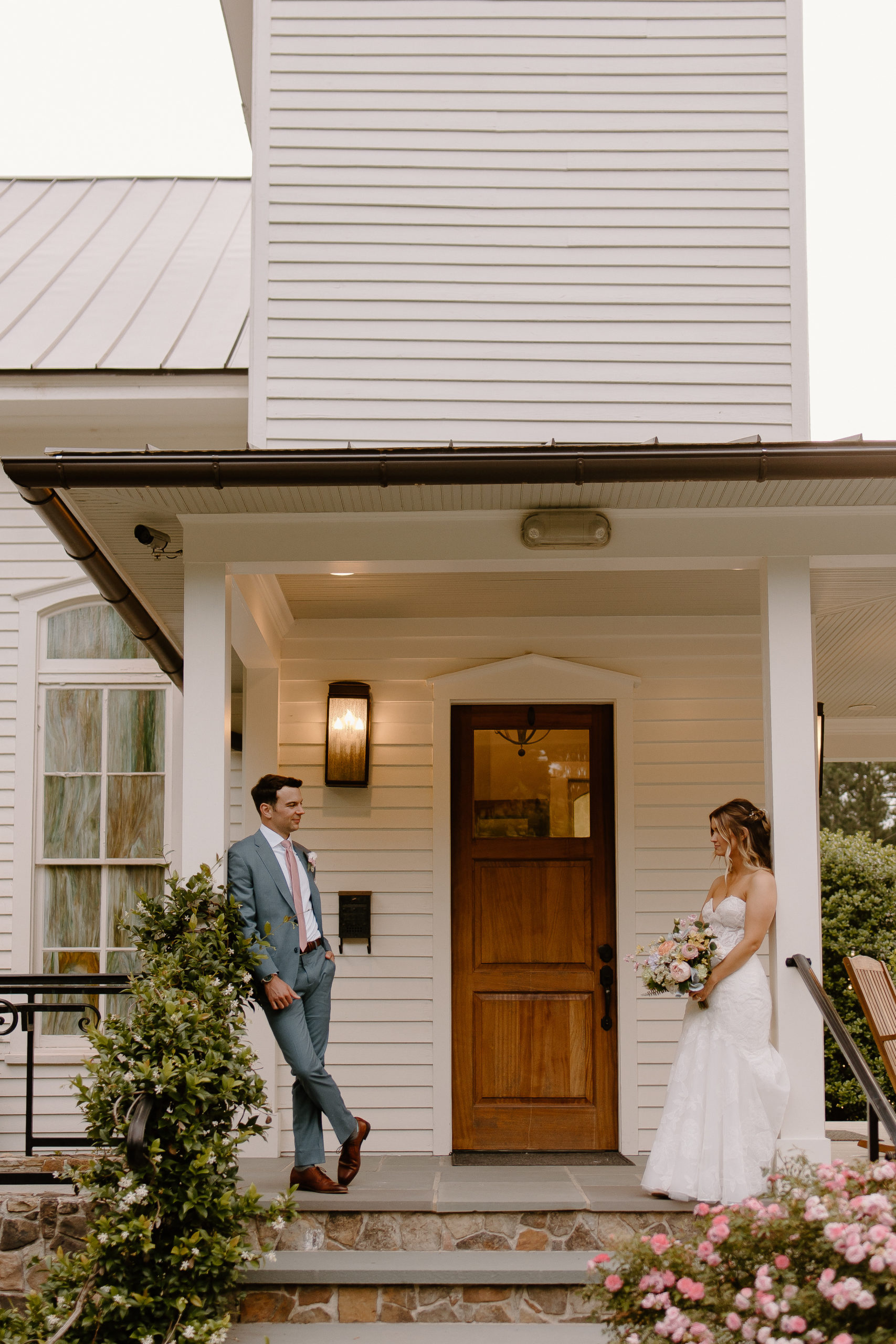 Intimate wedding at The Parlour at Manns Chapel in Chapel Hill North Carolina
