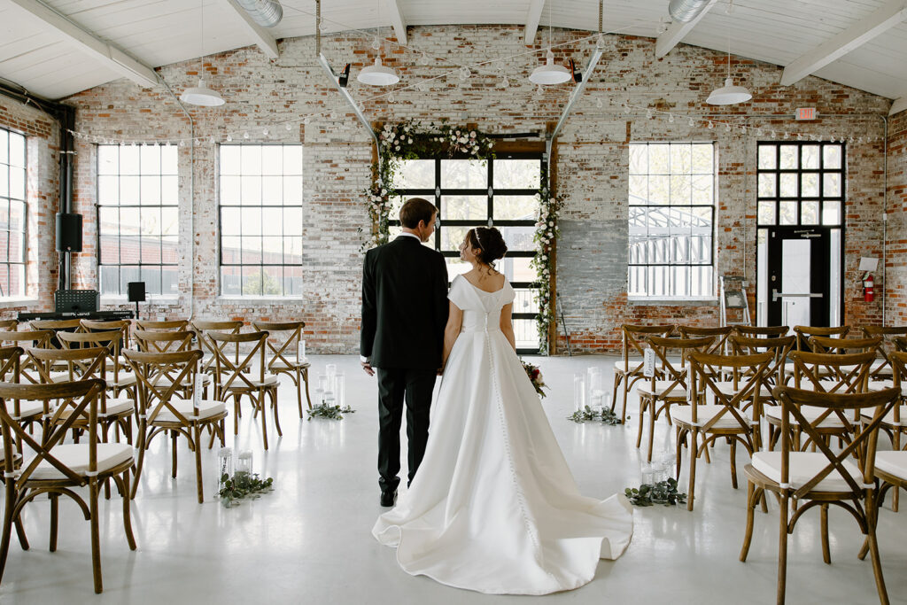 Wedding photos at The Graham Mill, a North Carolina wedding venue, capture by NC wedding photographers and videographers