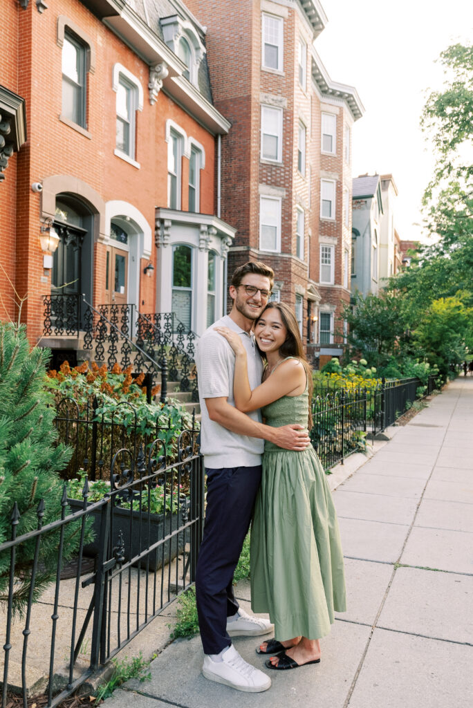 logan circle washington dc engagement session