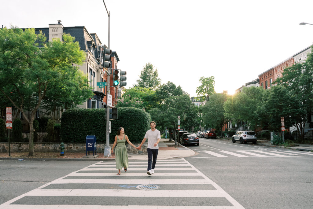 washington dc engagement session in logan circle